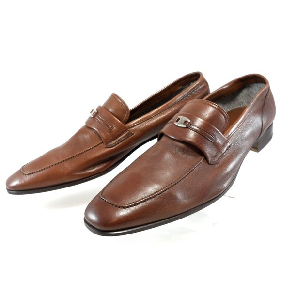 NIB$550 Bruno Magli Rosarbio Leather Flex Loafer Slip-On Dress Men's Shoes 13 - Picture 4 of 15